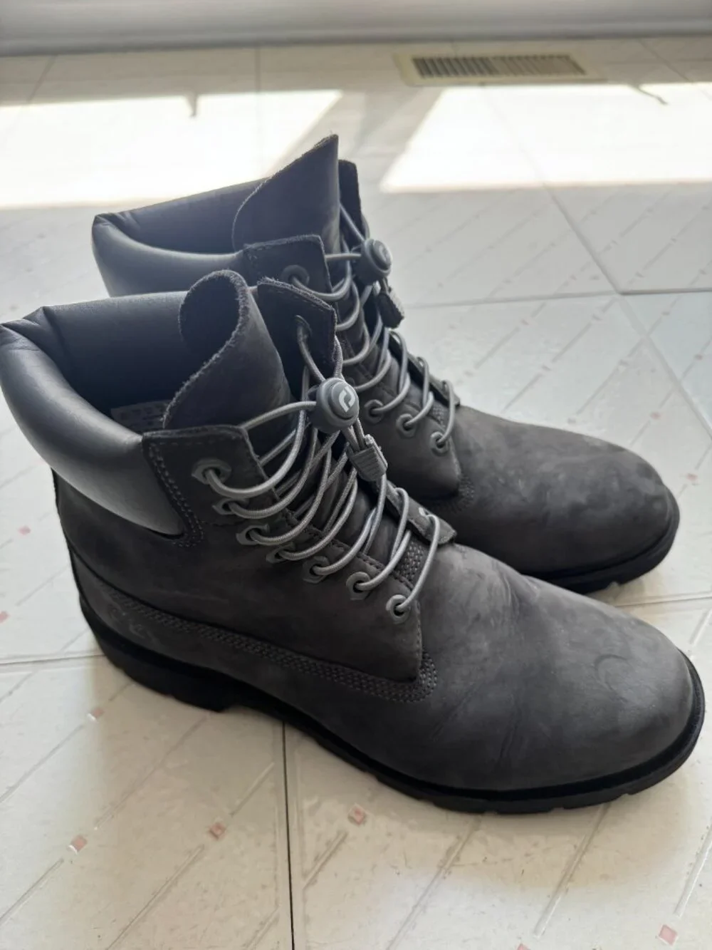 Timberland grey suede boots 10M